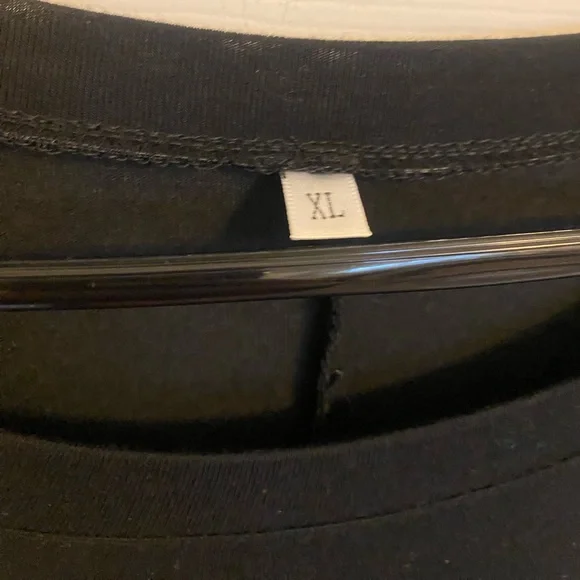 4/$10 Black t-shirt dress, size XL - Picture 6 of 6